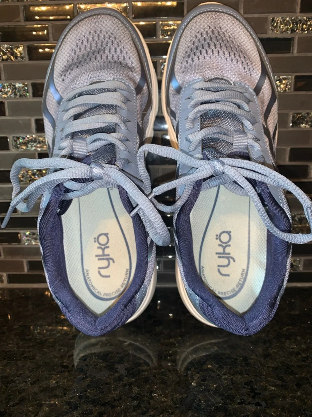 Ryka Light Blue Gray Women's Athletic Walking Shoe - Picture 6 of 8